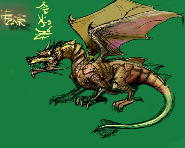 curiosidades boceto dragon asiatico